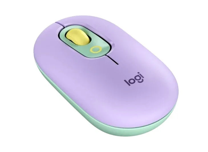 Mouse Logitech POP inalámbrico bluetooth lila - Tecatech-uy