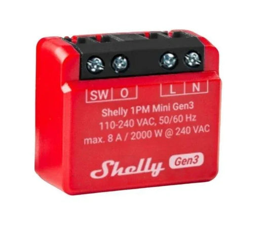 Rele Shelly Mini 1PM GEN3 Wi-fi - Tecatech-uy