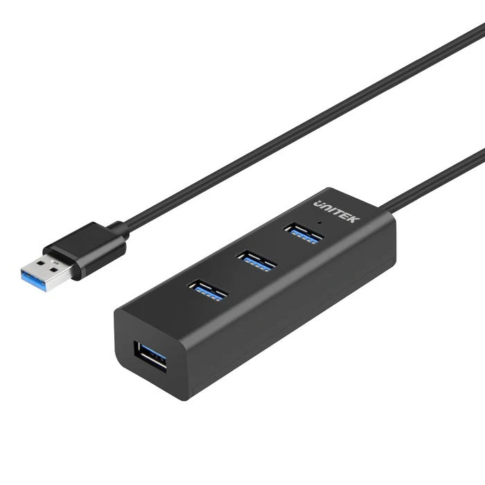 HUB USB-A 3.0 Unitek 4 en 1 5Gbps - Tecatech-uy