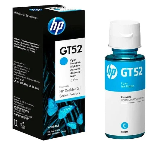 Botella Tinta HP GT52 cyan - Tecatech-uy