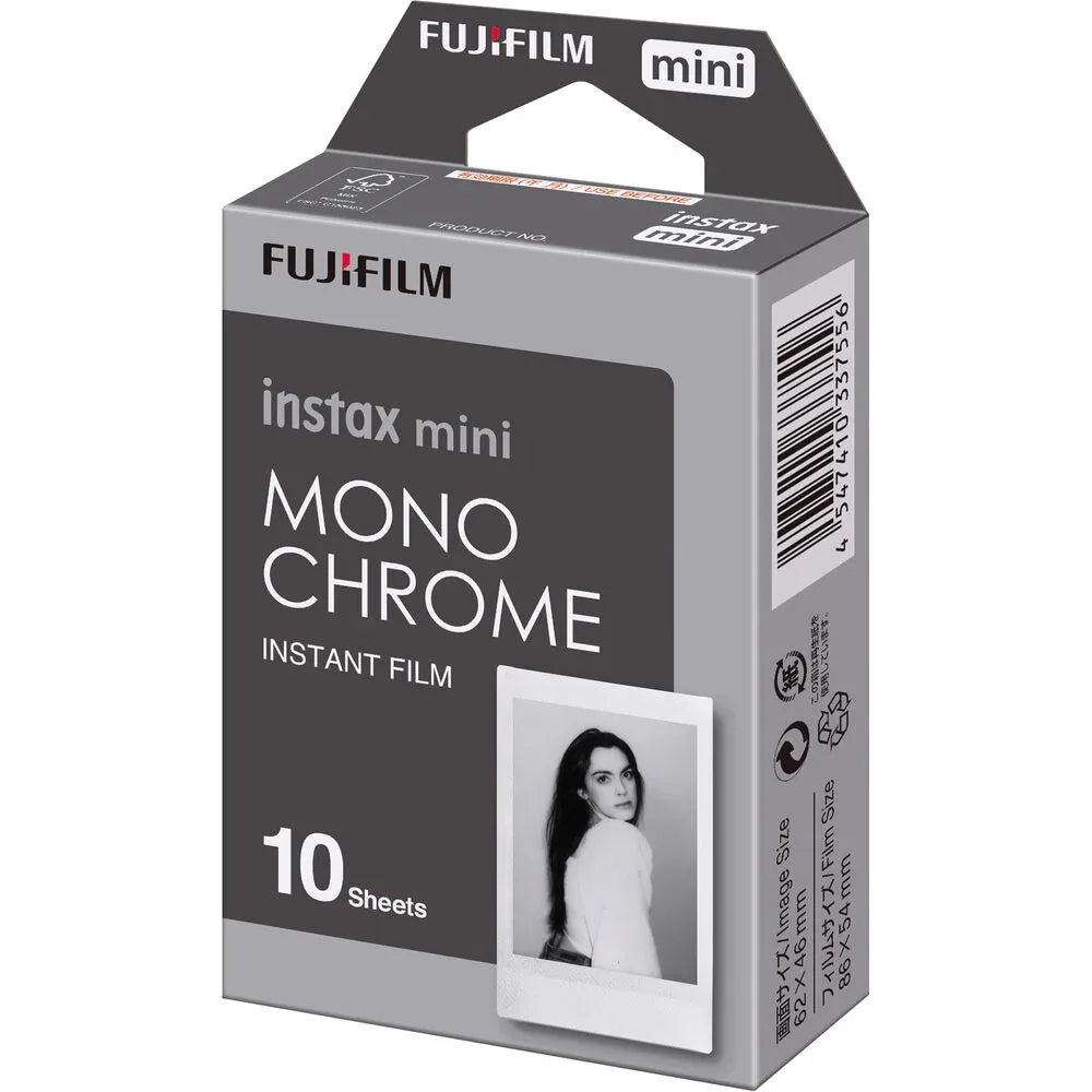 Papel Fujifilm INSTAX Mini Monochrome Film x 10 - Tecatech-uy