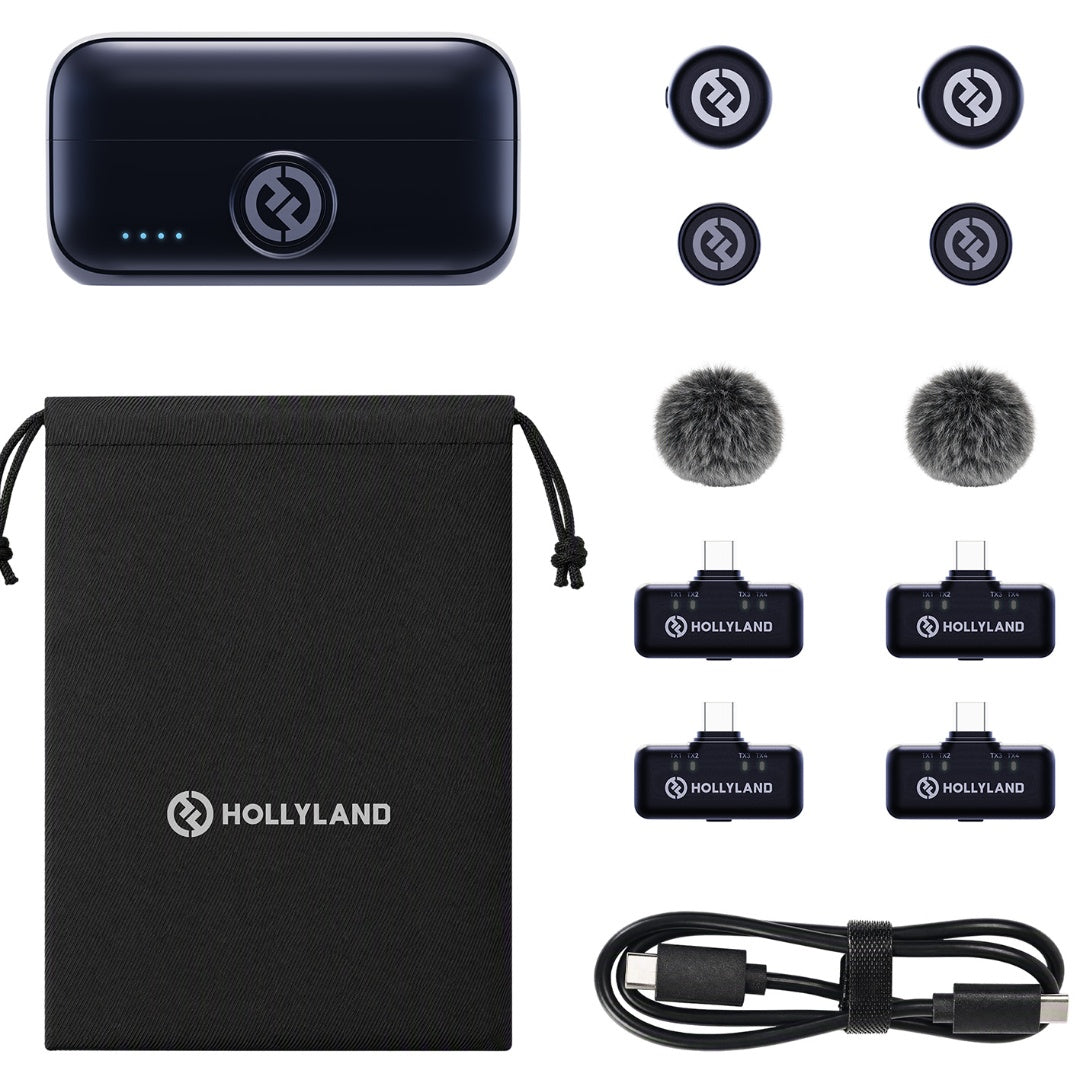 Micrófono Hollyland Lark M3 Combo 2TX + 4RX