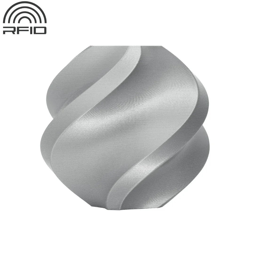 Filamento Bambu Lab PLA Basic plateado - Tecatech-uy