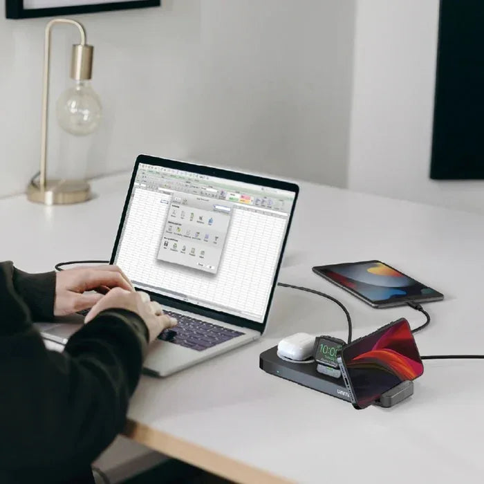 Cargador Inalámbrico Unitek 5 en 1 de escritorio - Tecatech-uy