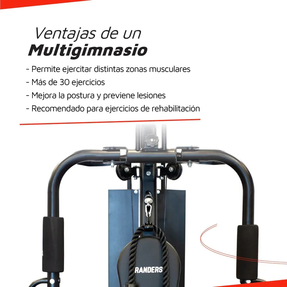 Multigimnasio Randers 100Kg c/scott - Tecatech-uy