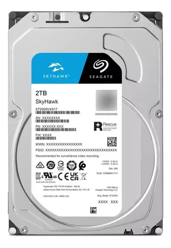 Disco Seagate 2TB SkyHawk surveillance - Tecatech-uy