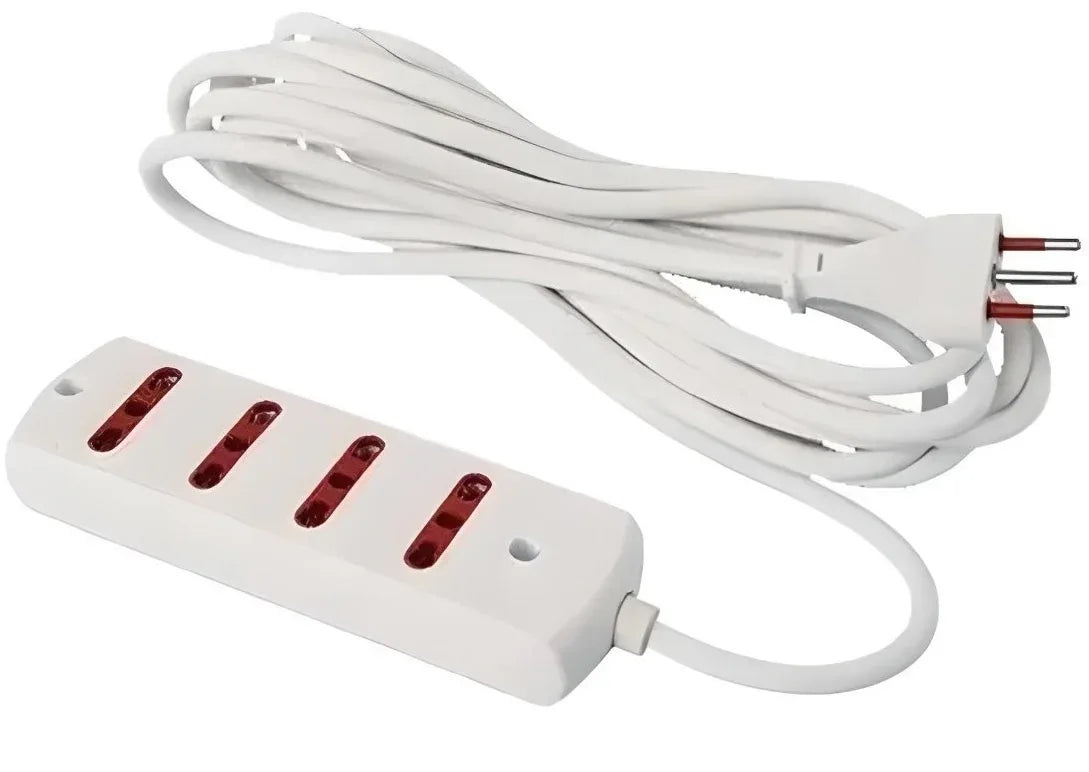 Alargue 3 metros 4xbipaso a ficha 3L Conatel - Tecatech-uy