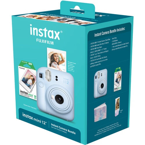Camara Fujifilm Instax Mini 12 Holiday Bundle Azul
