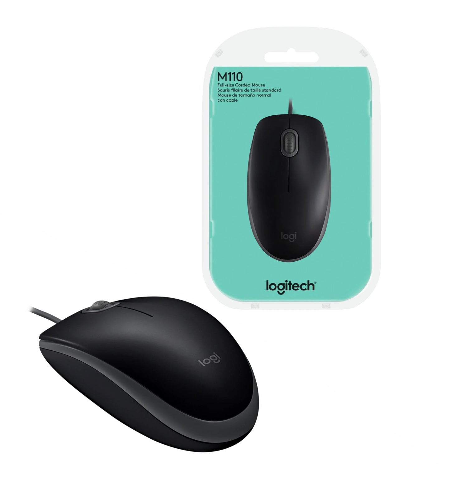 Mouse Logitech M110 silent óptico usb negro - Tecatech-uy