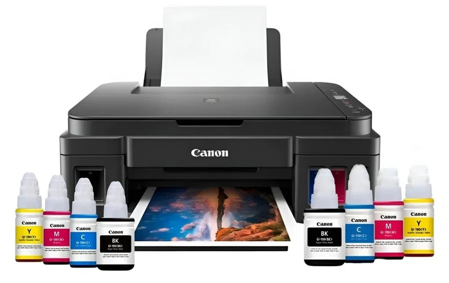 Impresora Canon Pixma G-2110 + Botellas de recarga extra - Tecatech-uy