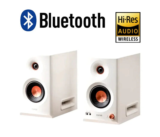 Parlantes amplificadores Edifier MR5 de estudio blancos bluetooth - Tecatech-uy