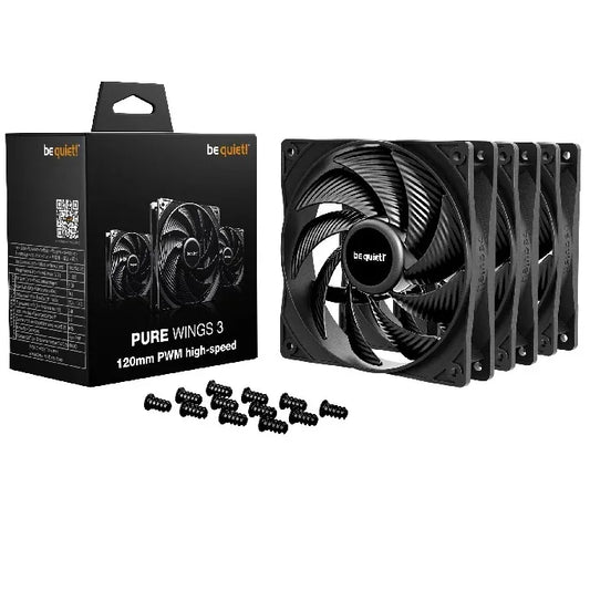 Fan be quiet! Pure Wings 3 120mm PWM HS x 3 - Tecatech-uy