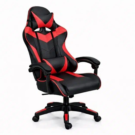 Silla Gamer ergonómica con masajes negra y roja