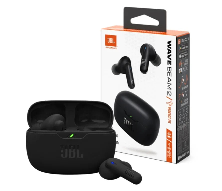 Auricular JBL Wave Beam 2 negro Bluetooth - Tecatech-uy