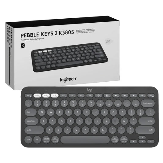 Teclado Logitech K380S Pebble Keys 2 bluetooth grafito - Tecatech-uy