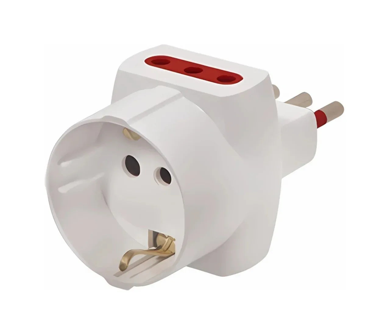 Adaptador schuko + 2x3L a ficha 3L Conatel - Tecatech-uy