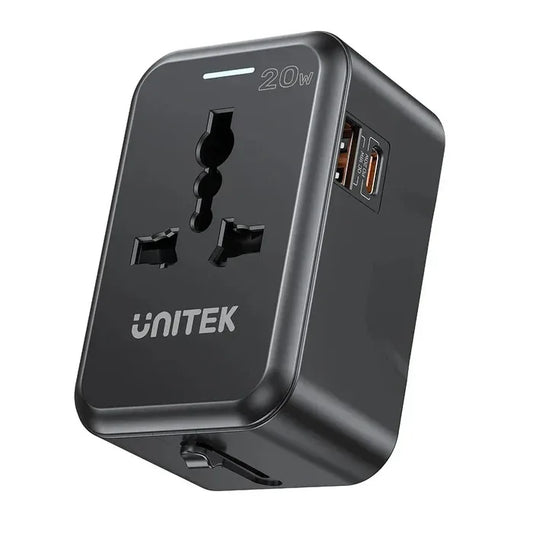 Cargador / Adaptador Universal Unitek 20W - Tecatech-uy