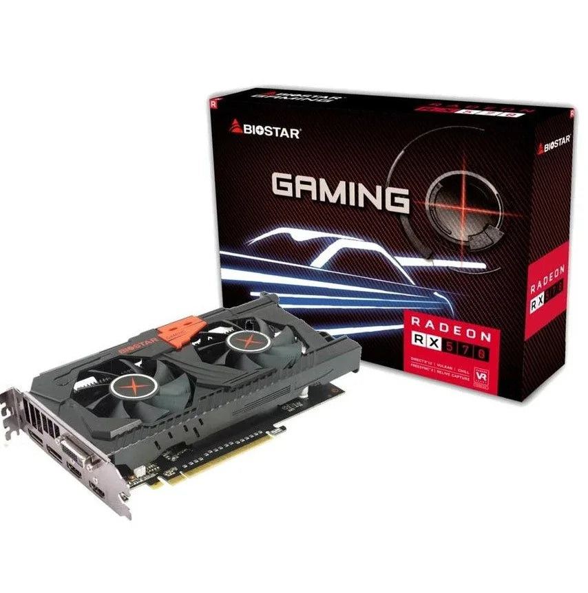 Tarjeta Video Biostar AMD RX570 8GB DDR5 - Tecatech-uy
