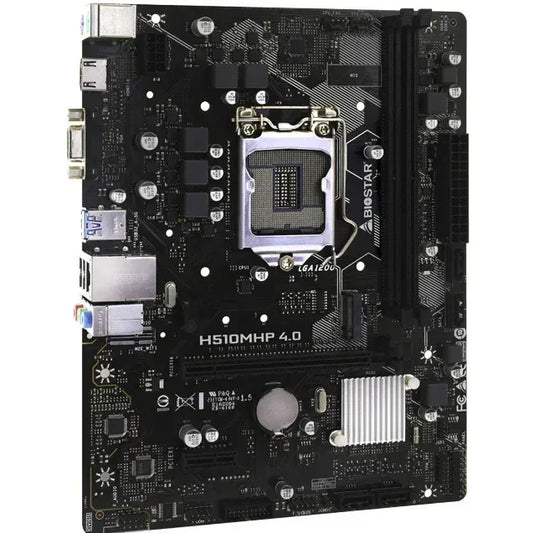 Placa madre Biostar H510MHP 4.0 para PC custom, compatible Intel, venta en Tecatech Uruguay