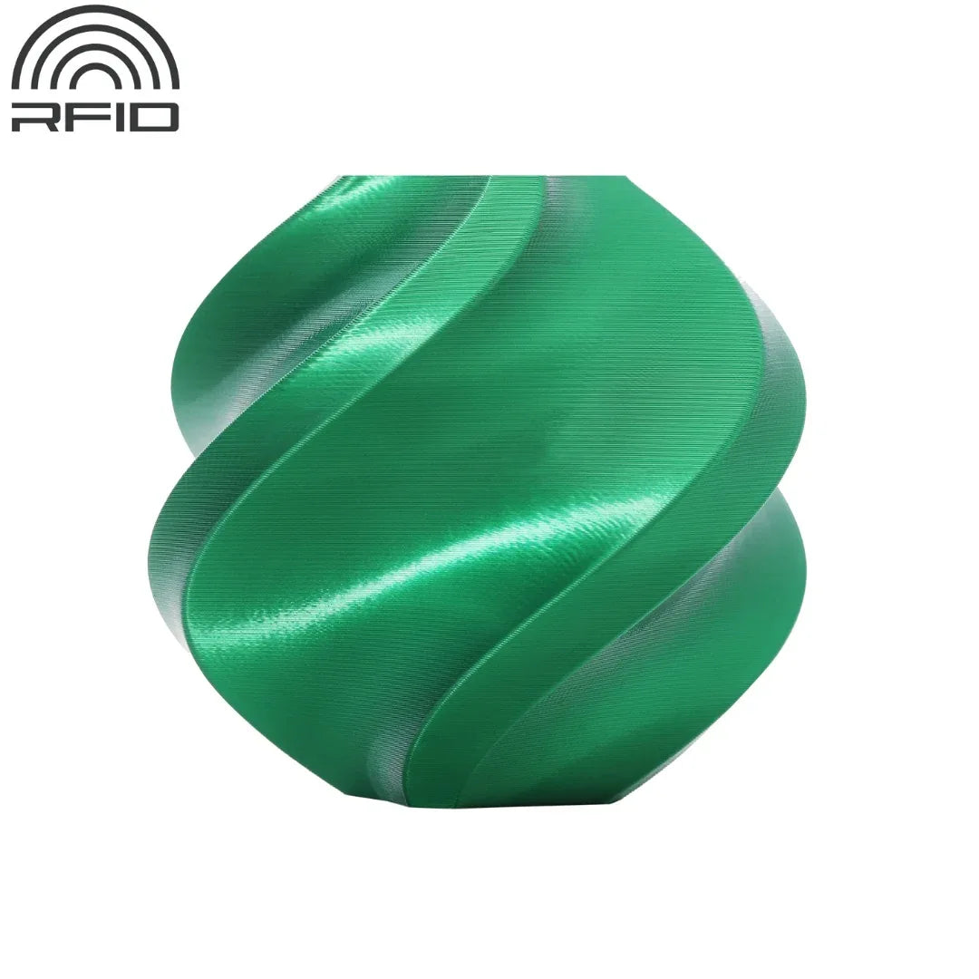 Filamento Bambu Lab PLA Silk+ verde - Tecatech-uy