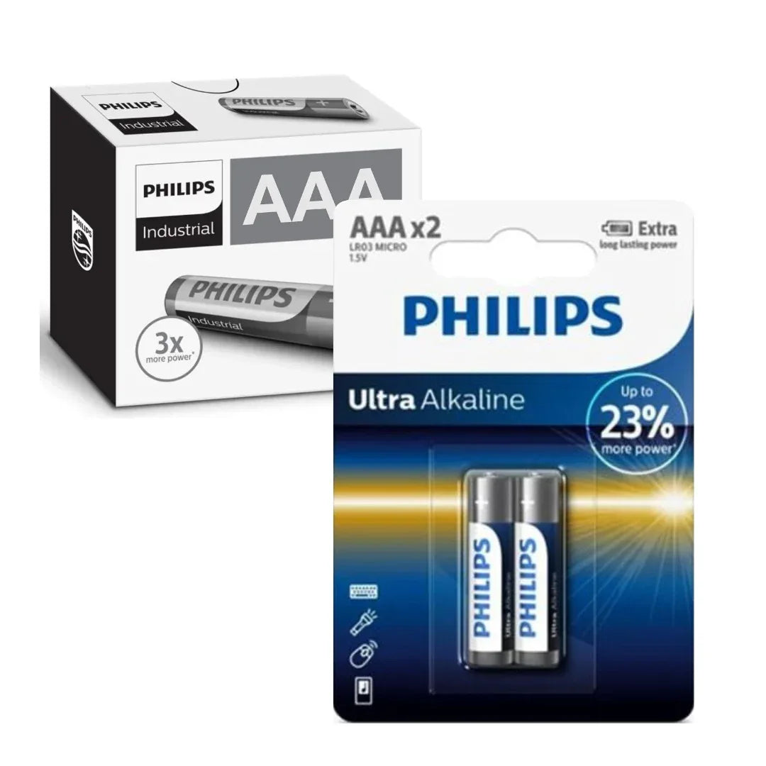 Pack de 12 blister de Pilas Ultra alcalinas Philips AAA X 2 unidades - Tecatech-uy
