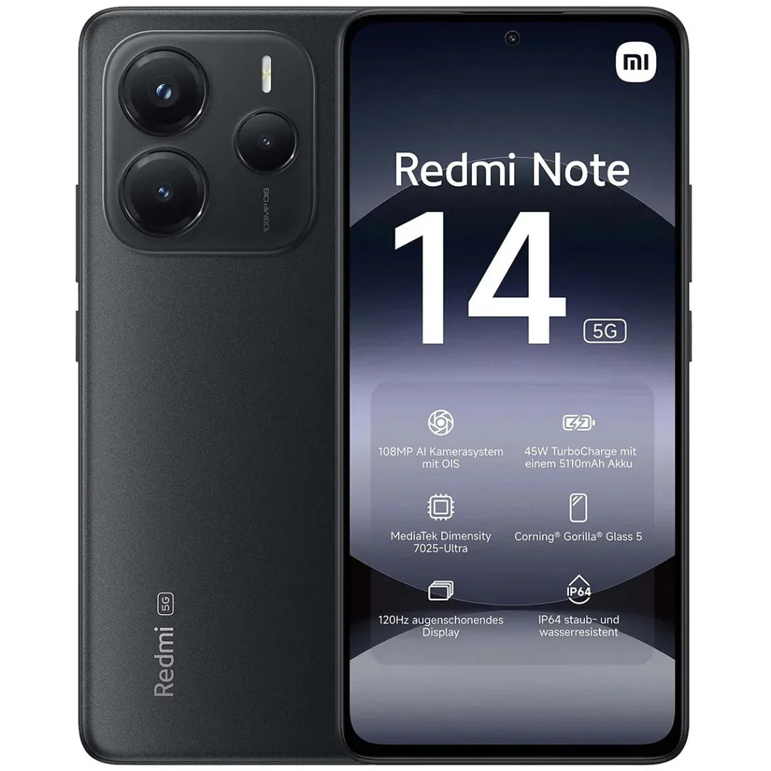 Xiaomi Redmi Note 14 5G 8GB 256GB negro - Tecatech-uy