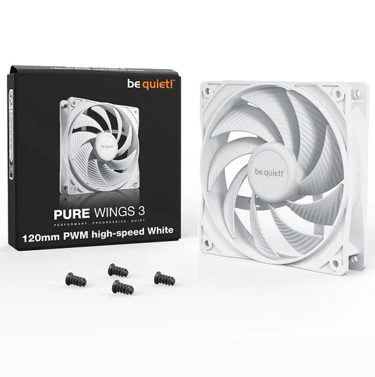 Fan be quiet! Pure Wings 3 120mm PWM HS blanco - Tecatech-uy