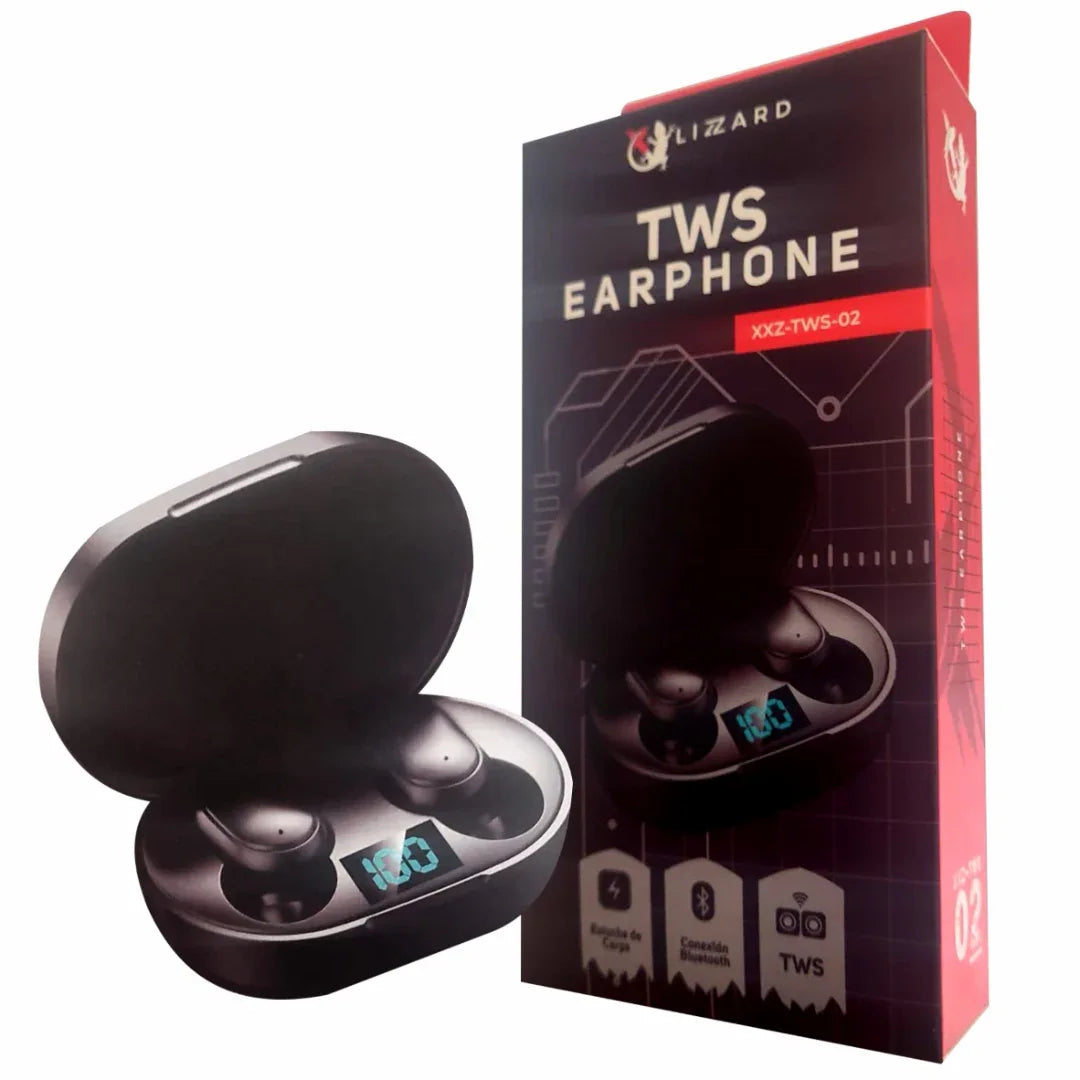 Auriculares TWS X-Lizzard negro Bluetooth - Tecatech-uy