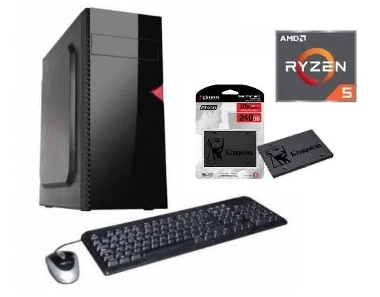 Equipo nuevo AMD Ryzen 5 + disco SSD de 240gb - Tecatech-uy