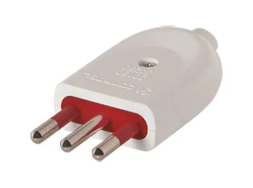 Ficha 3L con tierra blanco Conatel - Tecatech-uy