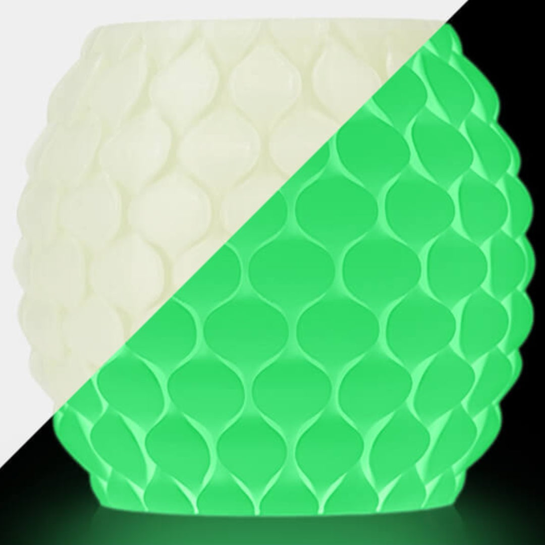Filamento Sunlu PETG Glow 1.75mm blanco / verde