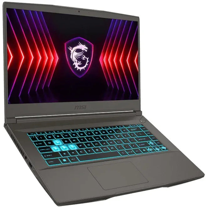 Notebook MSI gamer con teclado retroiluminado y pantalla LED, tecnología en Tecatech Uruguay