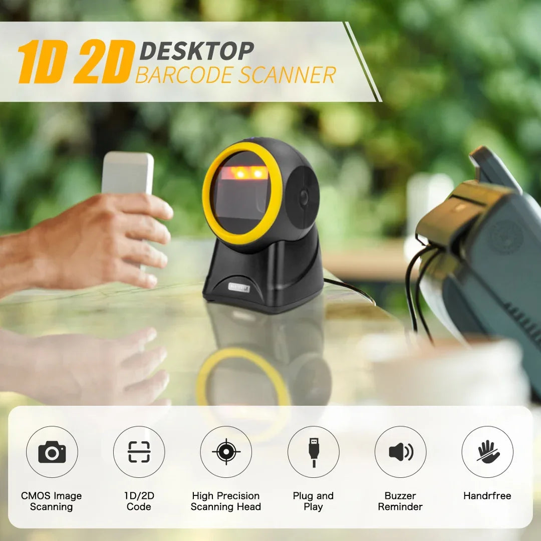 Lector de código de barras Netum 2D Omnidireccional - Tecatech-uy