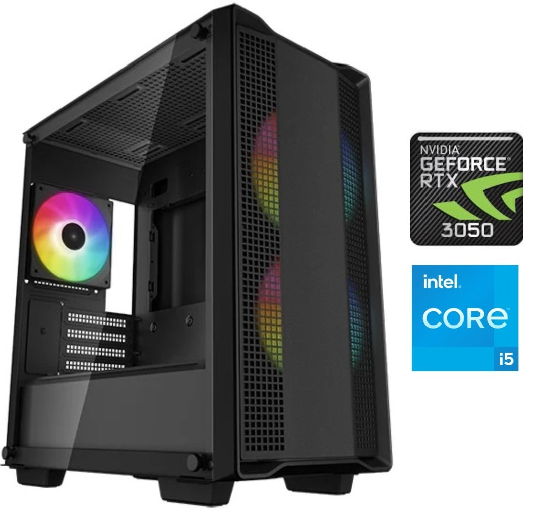 Equipo Gamer Core i5 12400F, 16GB, SSD 500GB, RTX 3050 6GB