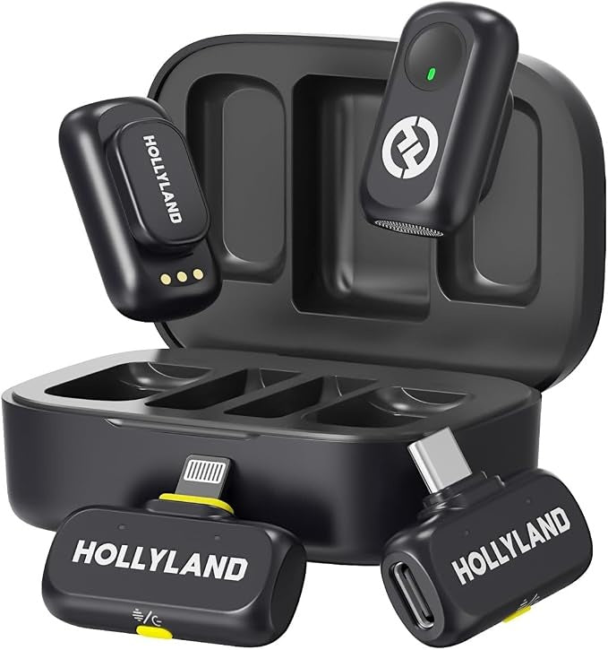 Micrófono Hollyland LARK A1 Combo Hi-Fi Gris