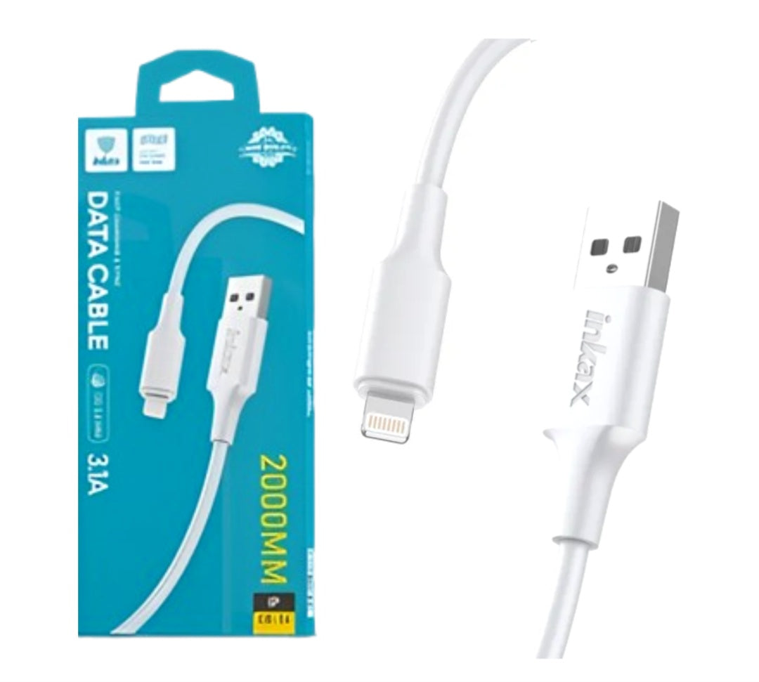 Cable Inkax Lightning 3.1a 2m blanco