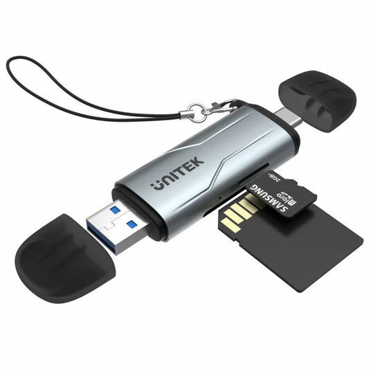 Lector de Memoria SD Unitek 2 en 1 Dual USB - Tecatech-uy