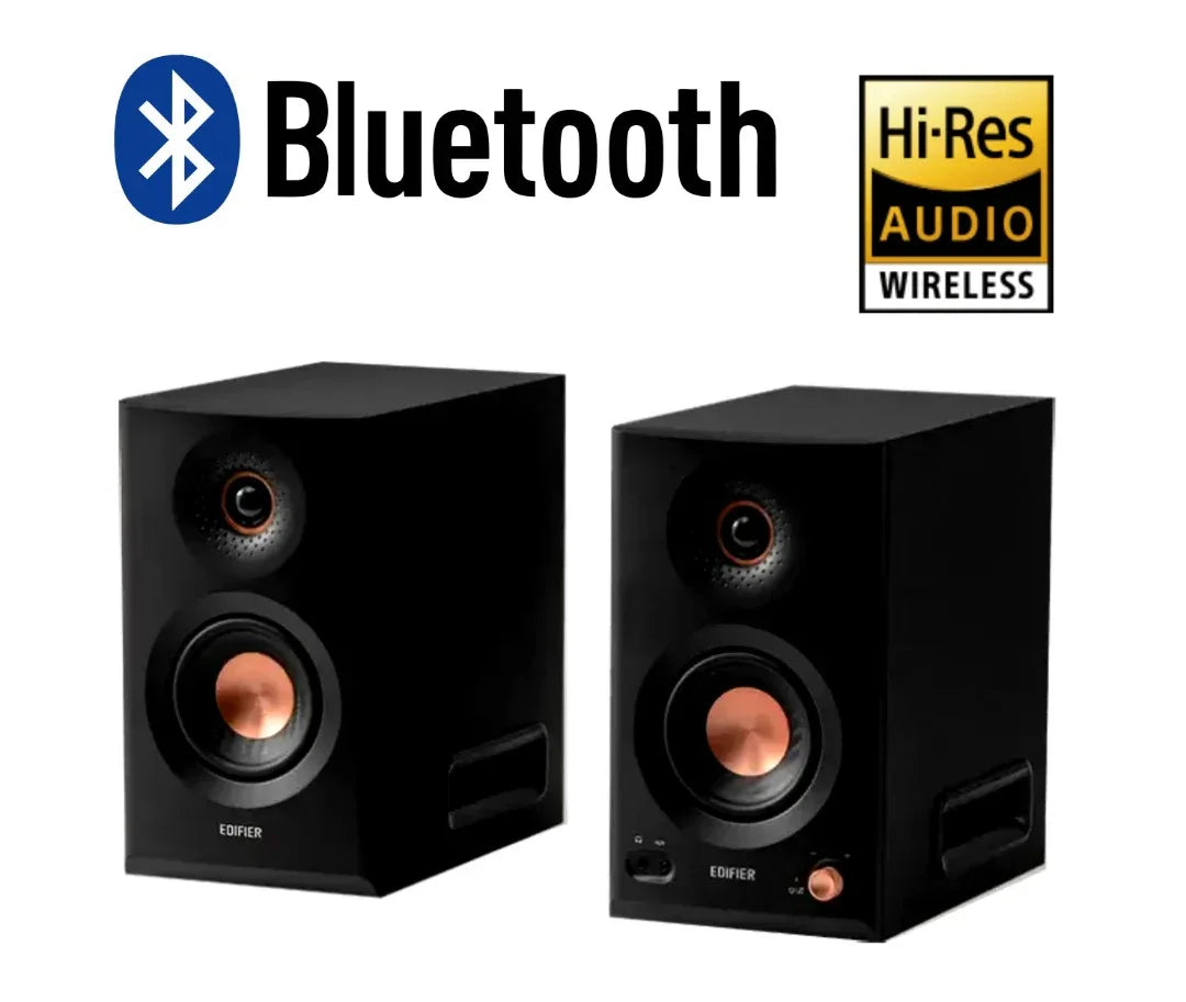 Parlantes amplificadores Edifier MR5 de estudio negros bluetooth - Tecatech-uy