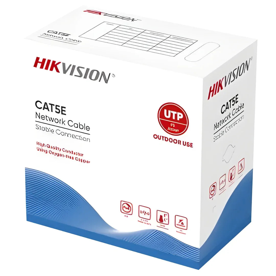 Cable UTP Exterior Hikvision Cat5E 305m - cobre - Tecatech-uy