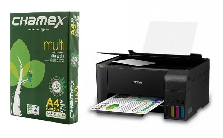 Impresora multifuncion Epson + resma A4 - Tecatech-uy