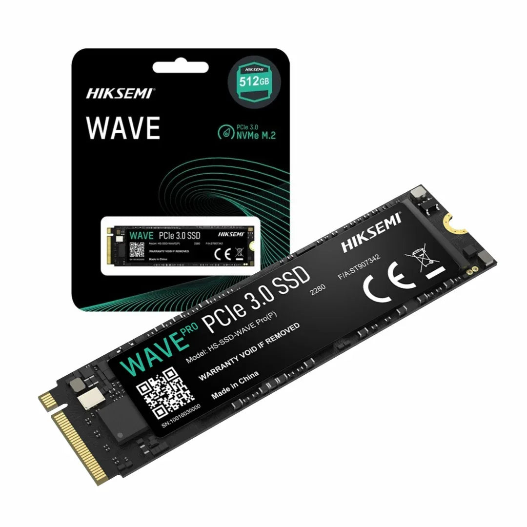 Disco SSD Hiksemi 512GB M2 2280 Nvme Wave PCIe Gen3x4 - Tecatech-uy