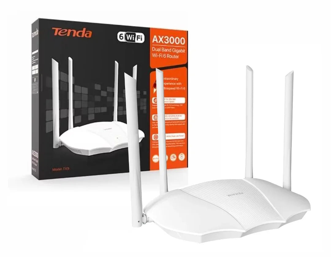 Router Tenda Wifi Gigabit AX3000 dual band - Tecatech-uy