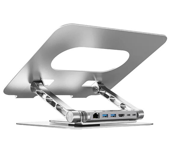 Soporte Unitek para Notebook 360° con HUB USB desmontable - Tecatech-uy