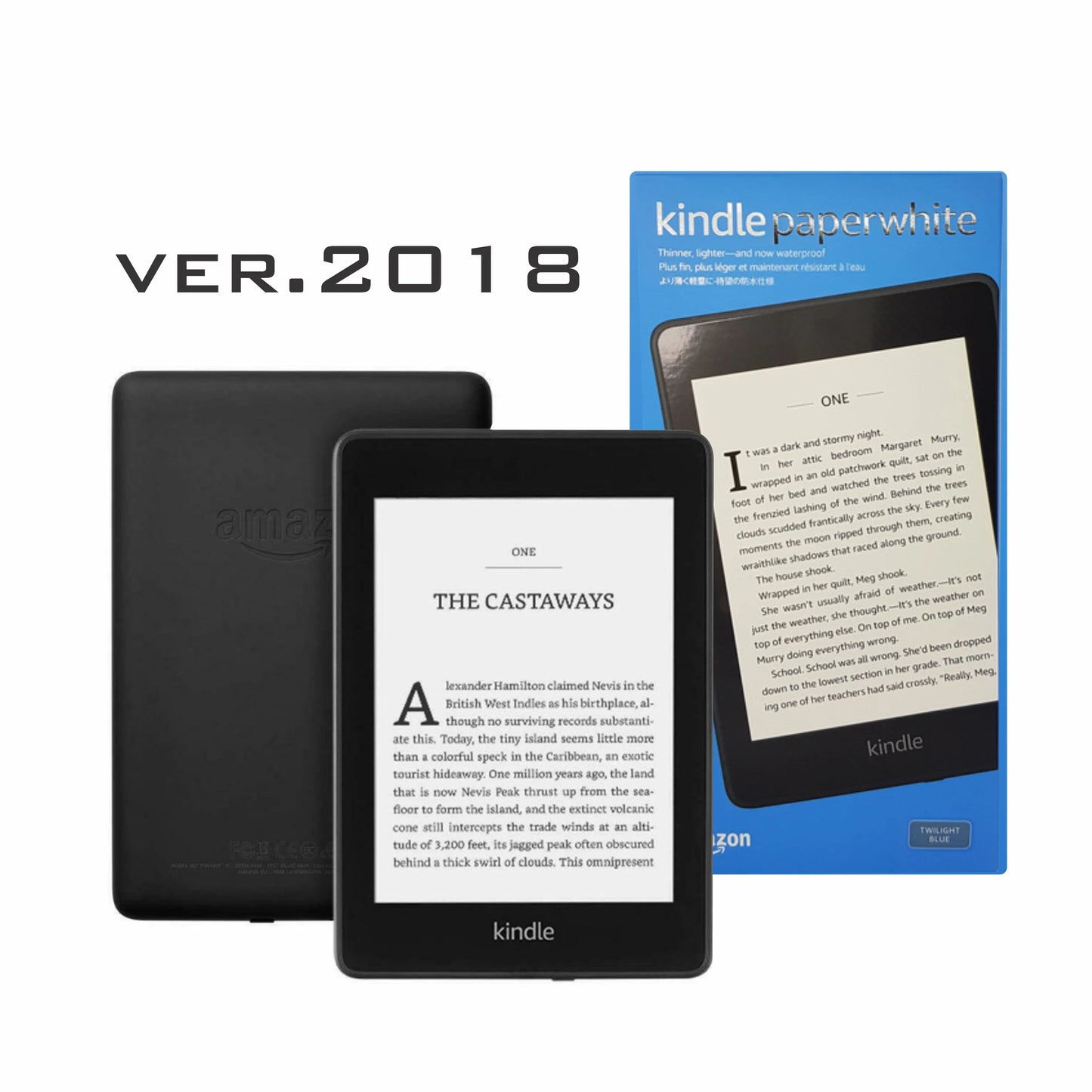 Ebook Amazon Kindle Paperwhite 2018 32GB negro - Tecatech-uy