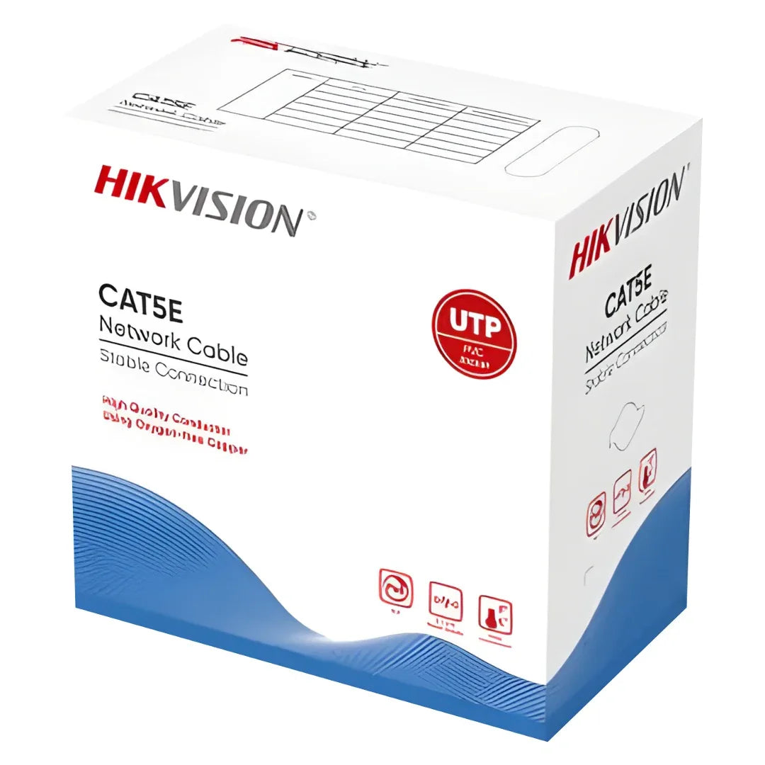 Cable UTP Interior Hikvision Cat5E 305m - cobre - Tecatech-uy