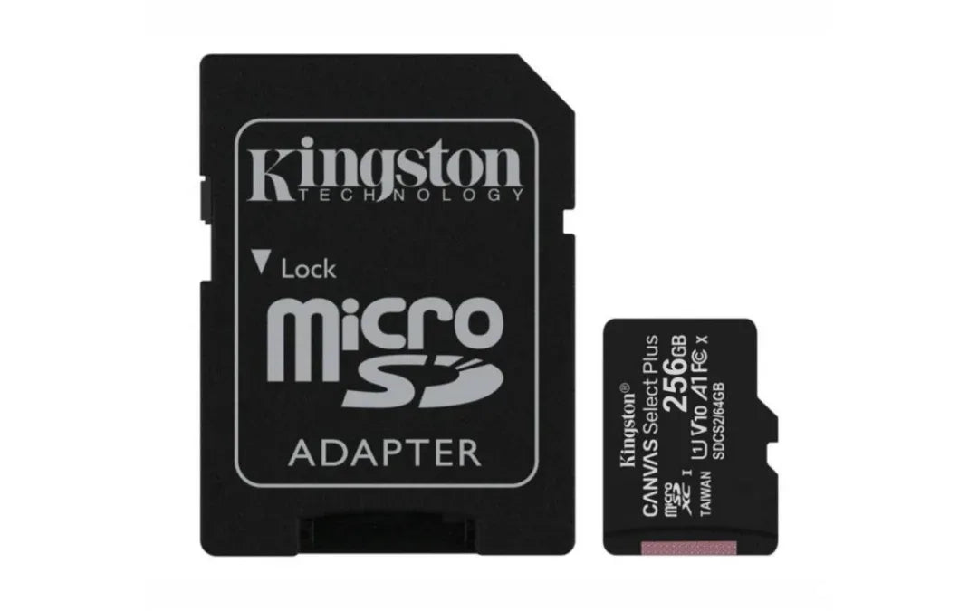 Memoria MicroSD Kingston Select Plus 256GB clase 10 - Tecatech-uy