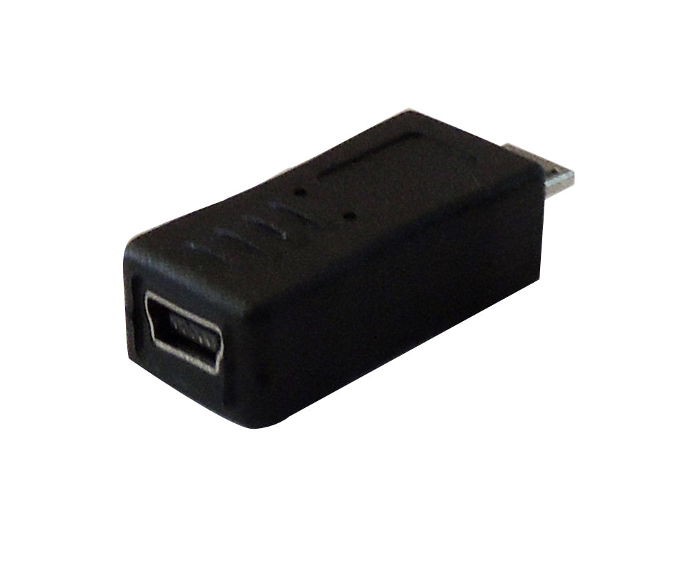 Adaptador mini USB hembra a micro USB macho - Tecatech-uy