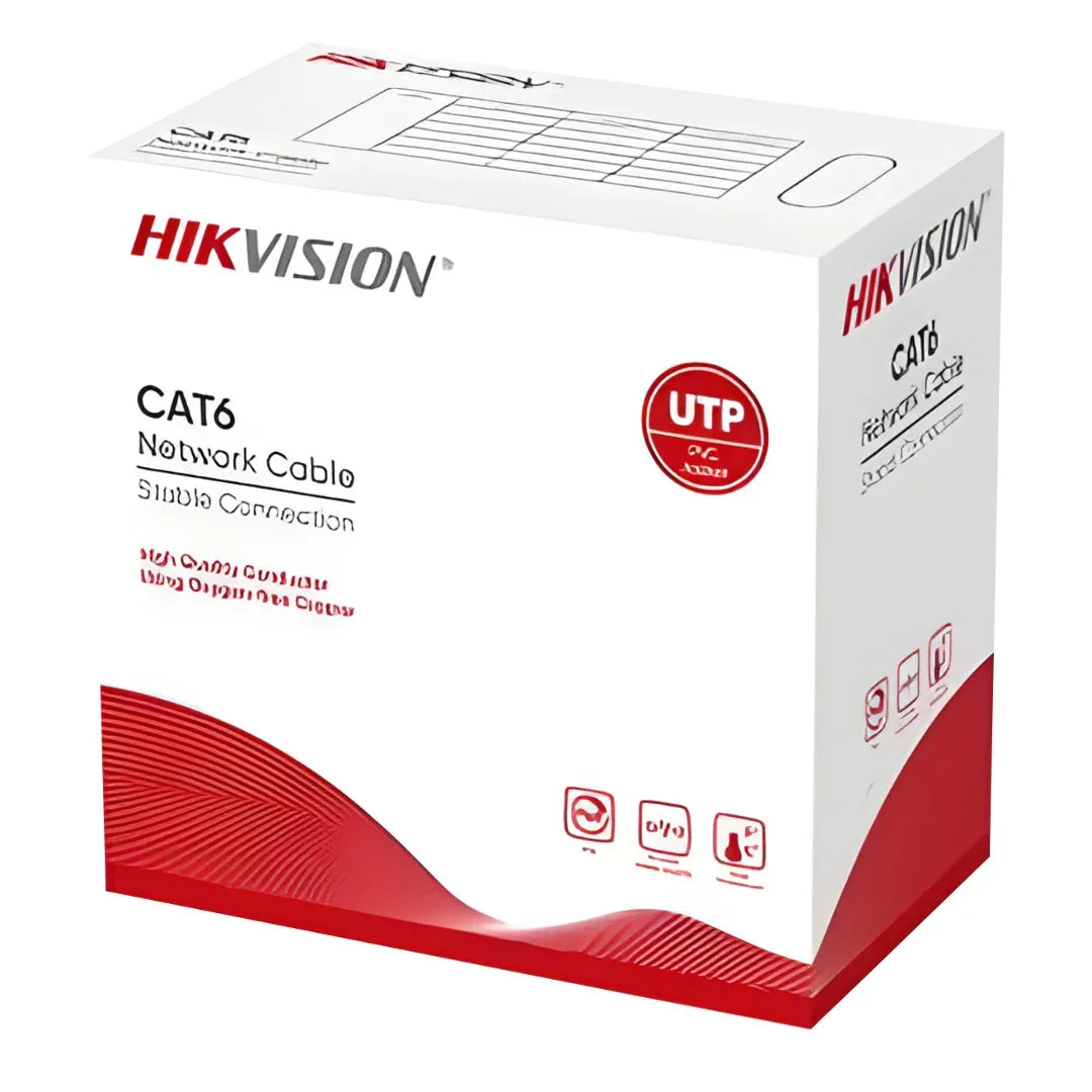 Cable UTP Hikvision Cat6E 305m - cobre - Tecatech-uy