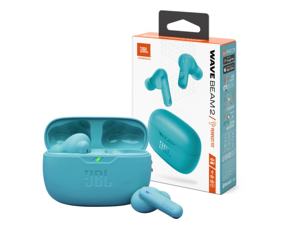 Auricular JBL Wave Beam 2 azul Bluetooth