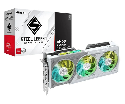 Tarjeta Video Asrock RX9060XT Steel Legend 16GB OC - Tecatech-uy